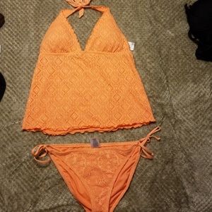 Orange Diamond Crochet Pattern Tankini